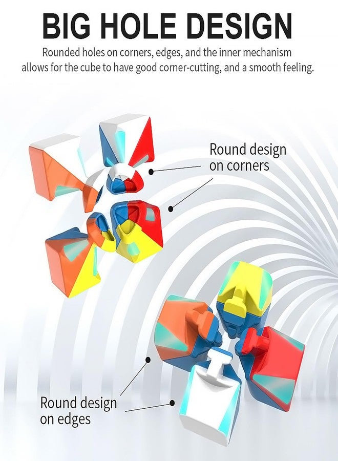 CFMOUR Speed Cube 3x3x3 - Moyu Meilong 3C, Stickerless Magic Cube 3x3, Fast Smooth Turning Vivid Colour 3D Puzzle Brain Toy Travel Games, Turns Quicker Than Original - Image 3